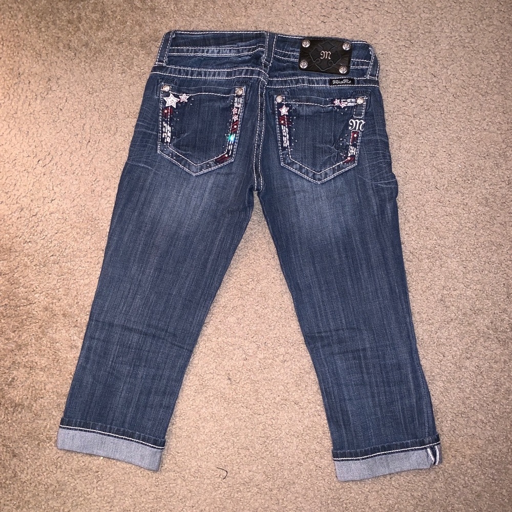 Miss Me Cuffed Capris